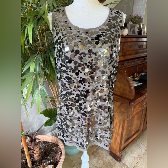 INC international concepts, ladies, extra large sequin tank top - Picture 5 of 11